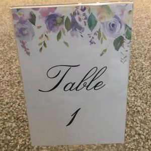 Table Numbers 1-10